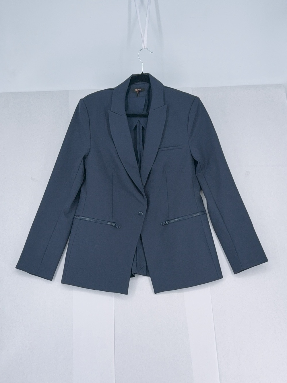 Quince Scuba Single-Breasted Convertible Blazer size M NWOT - Picture 8 of 12